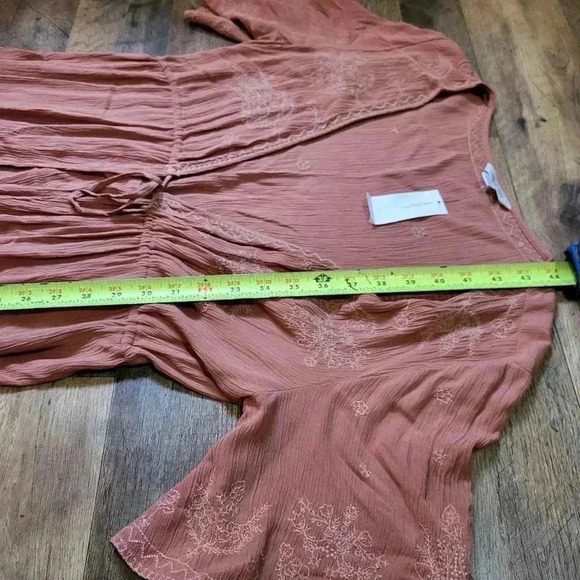 NWT American Eagle Embroidered Kimono - Cover Up Wrap Dress Size XS/S - Picture 5 of 7